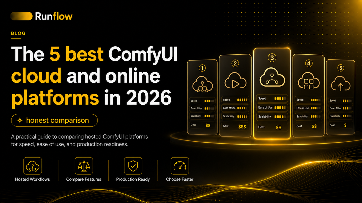 The 5 best ComfyUI cloud and online platforms in 2026 (honest comparison)