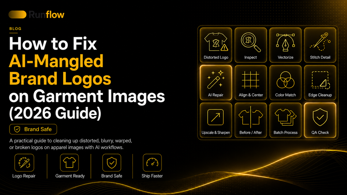 How to Fix AI-Mangled Brand Logos on Garment Images (2026 Guide)