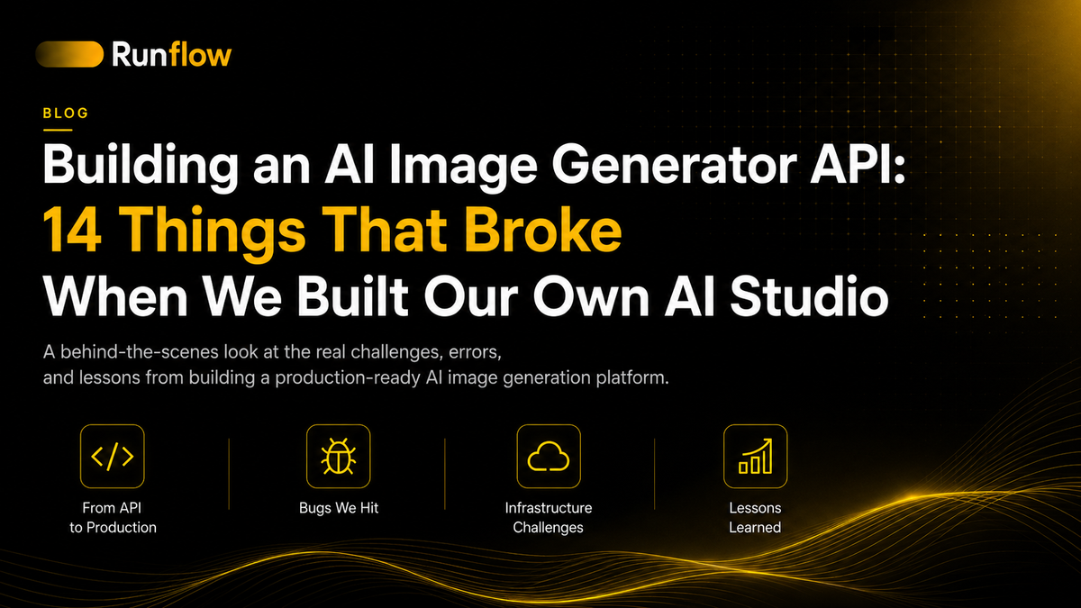 Building an AI Image Generator API: 14 Things That Broke When We Built Our Own AI Studio