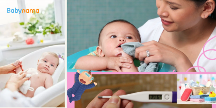 Sponge Bath For A Child Who Having Fever