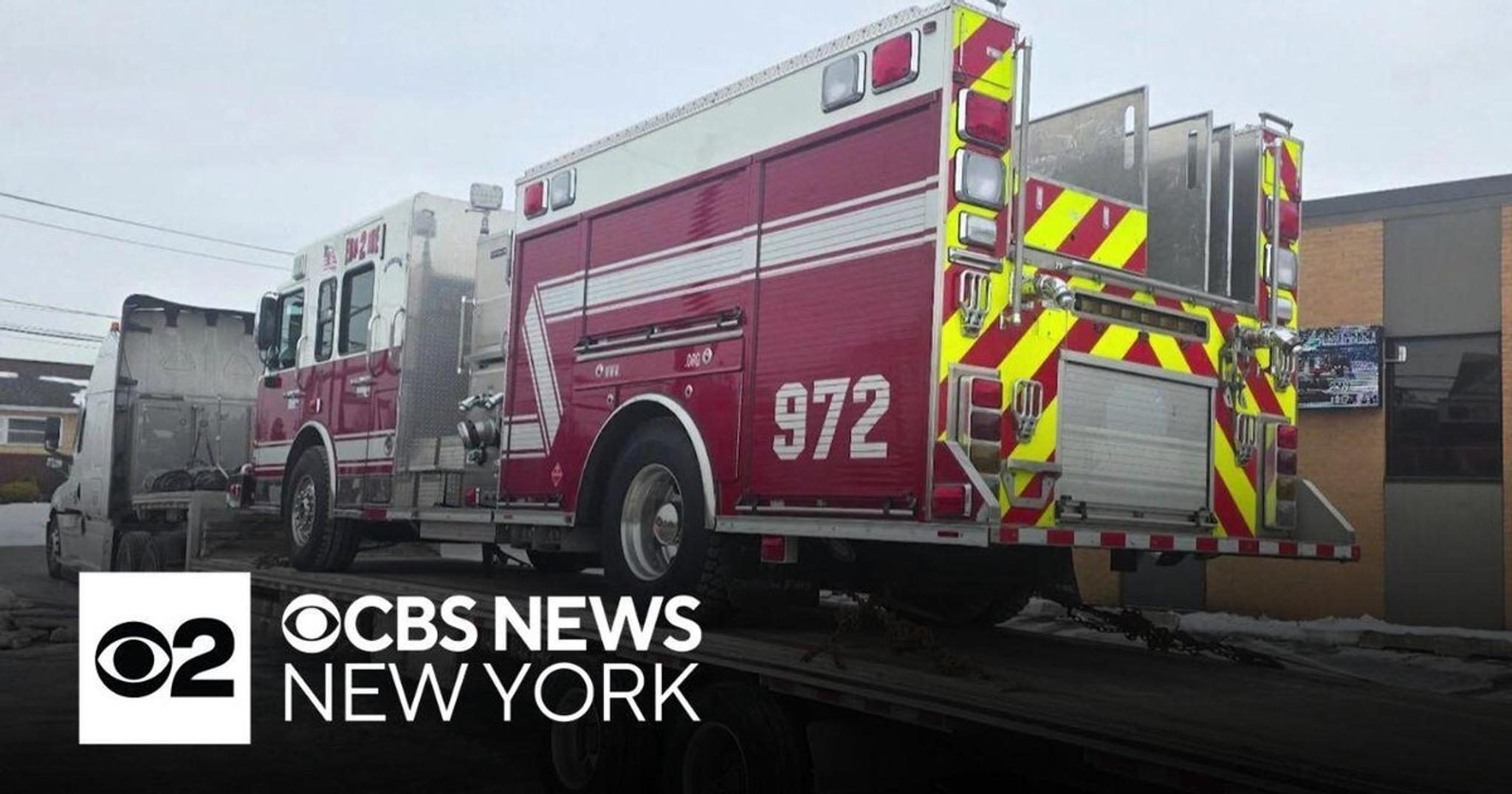 CBS New York: Online Platform Connects Fire Departments Looking to Buy, Sell Used Equipment