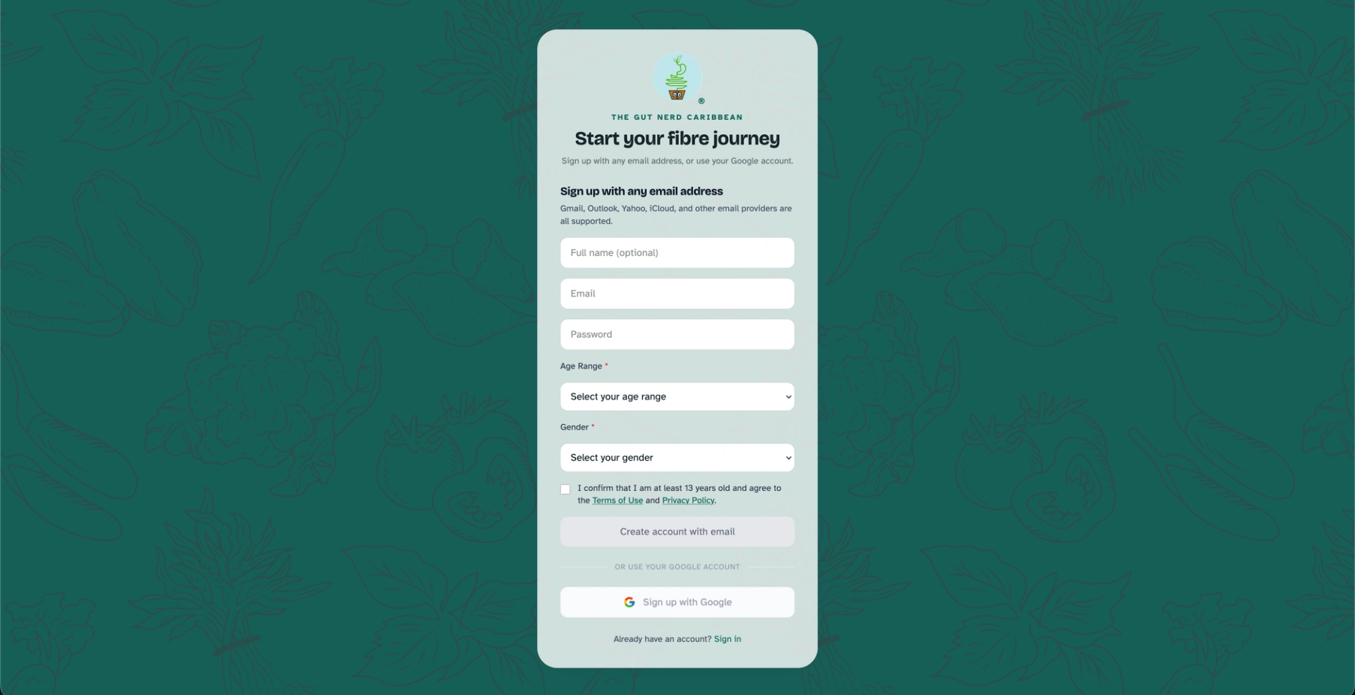 The Gut Nerd App project screen 6