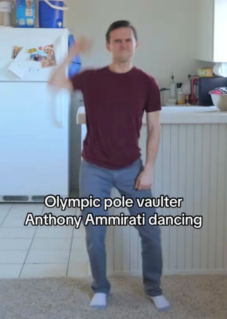 Olympic pole vaulter Anthony Ammirati dancing — video thumbnail