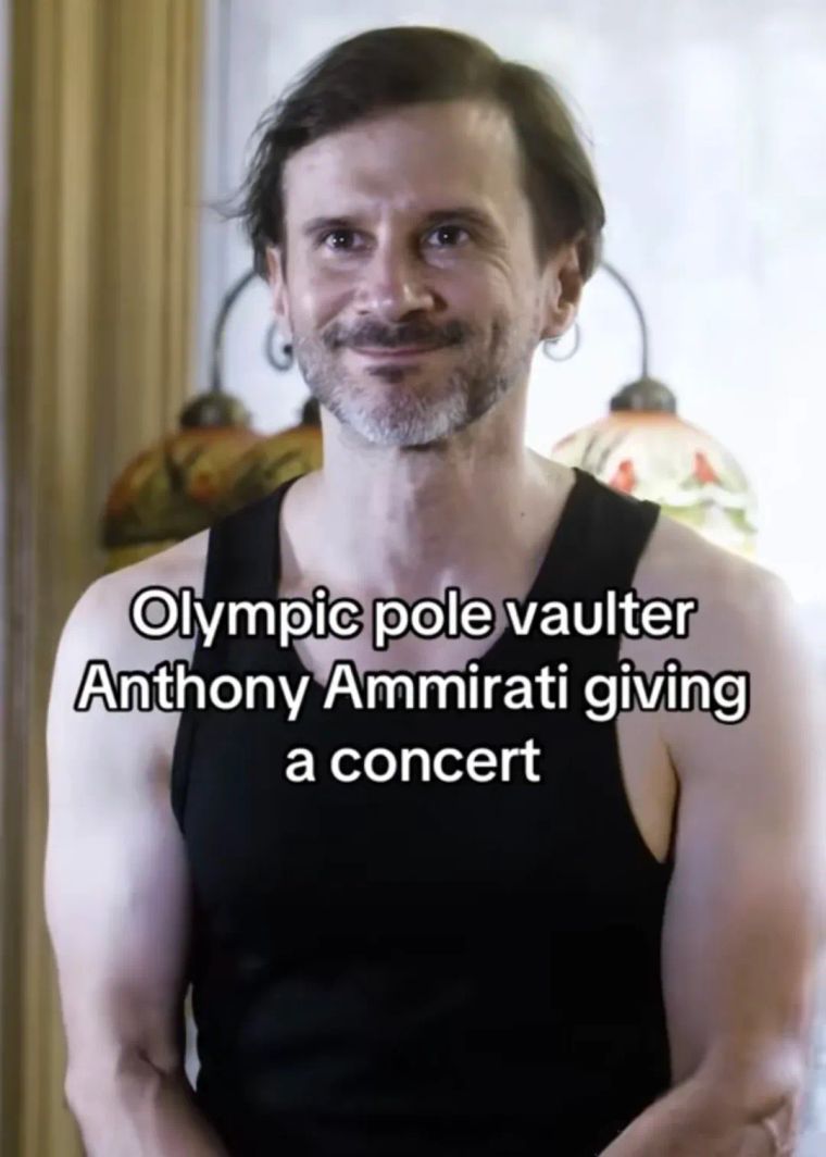 Olympic pole vaulter Anthony Ammirati giving a concert — video thumbnail