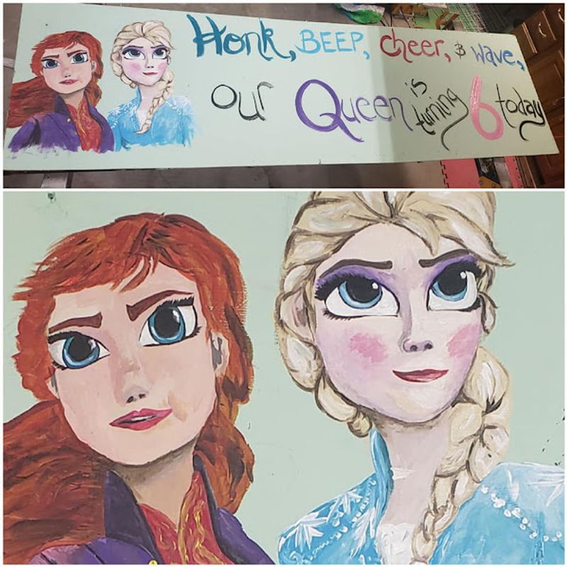 Frozen Birthday Sign