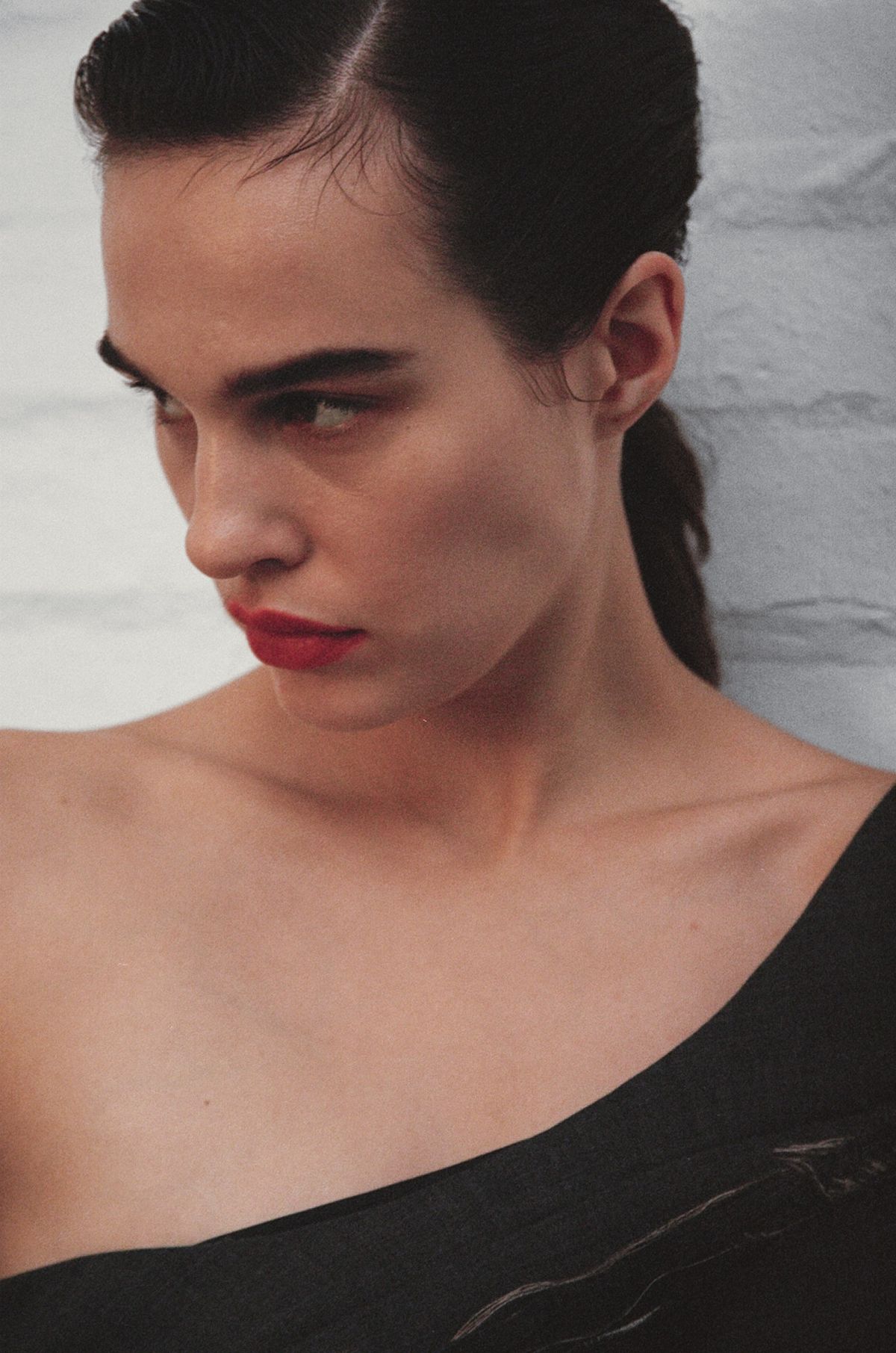 Close up of a women looking sideways