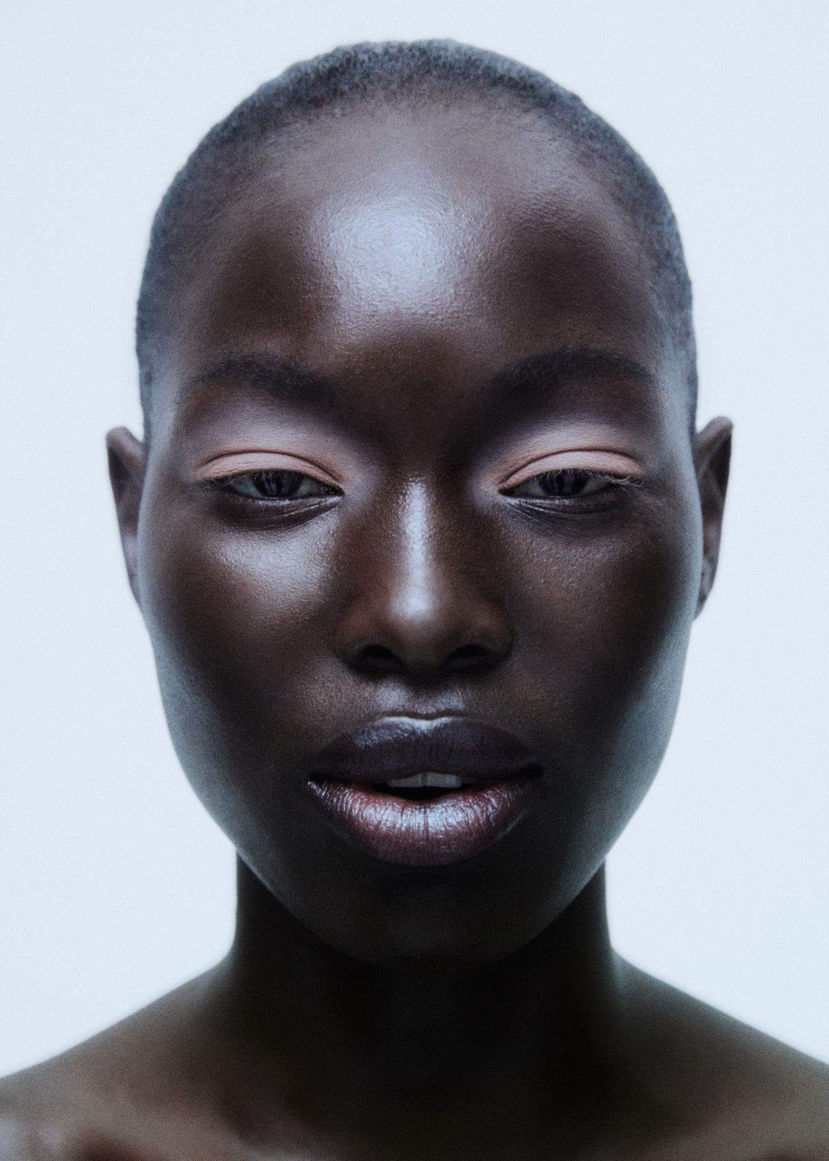 portrait eyeshadow lips orange black