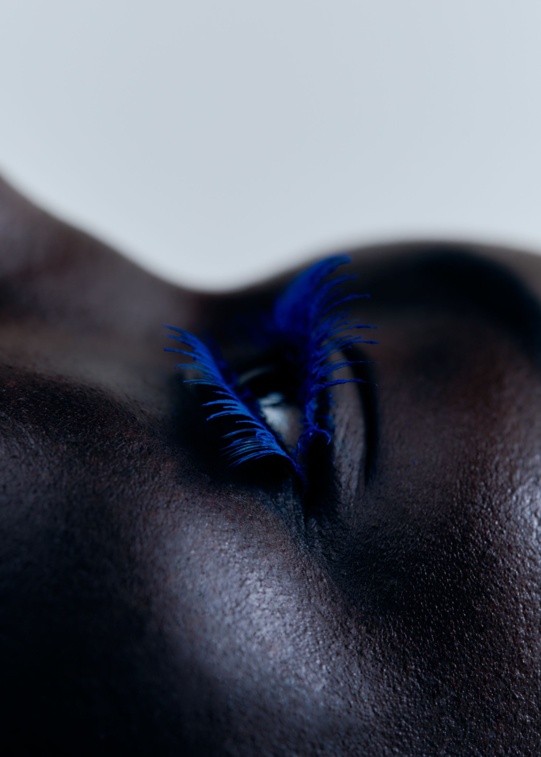 blue lashes portrait 