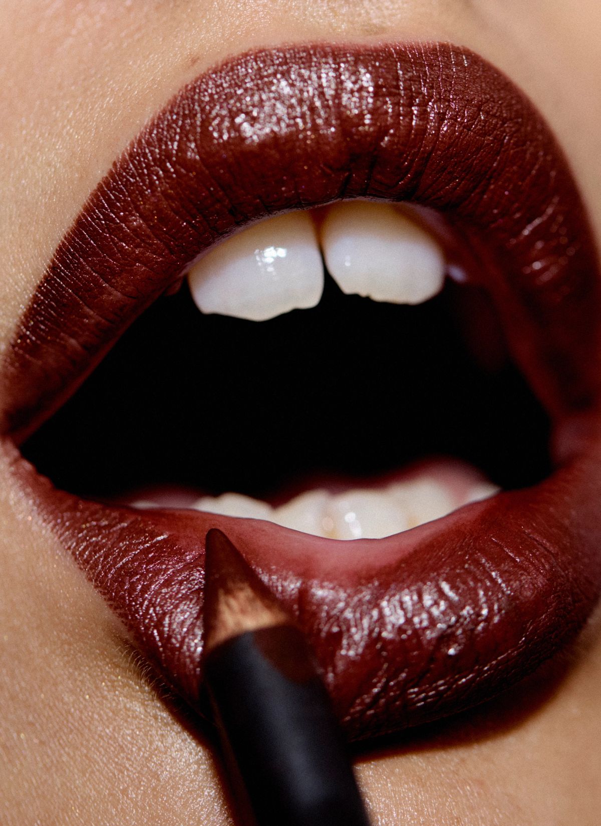 burgundy lip beauty female photographer