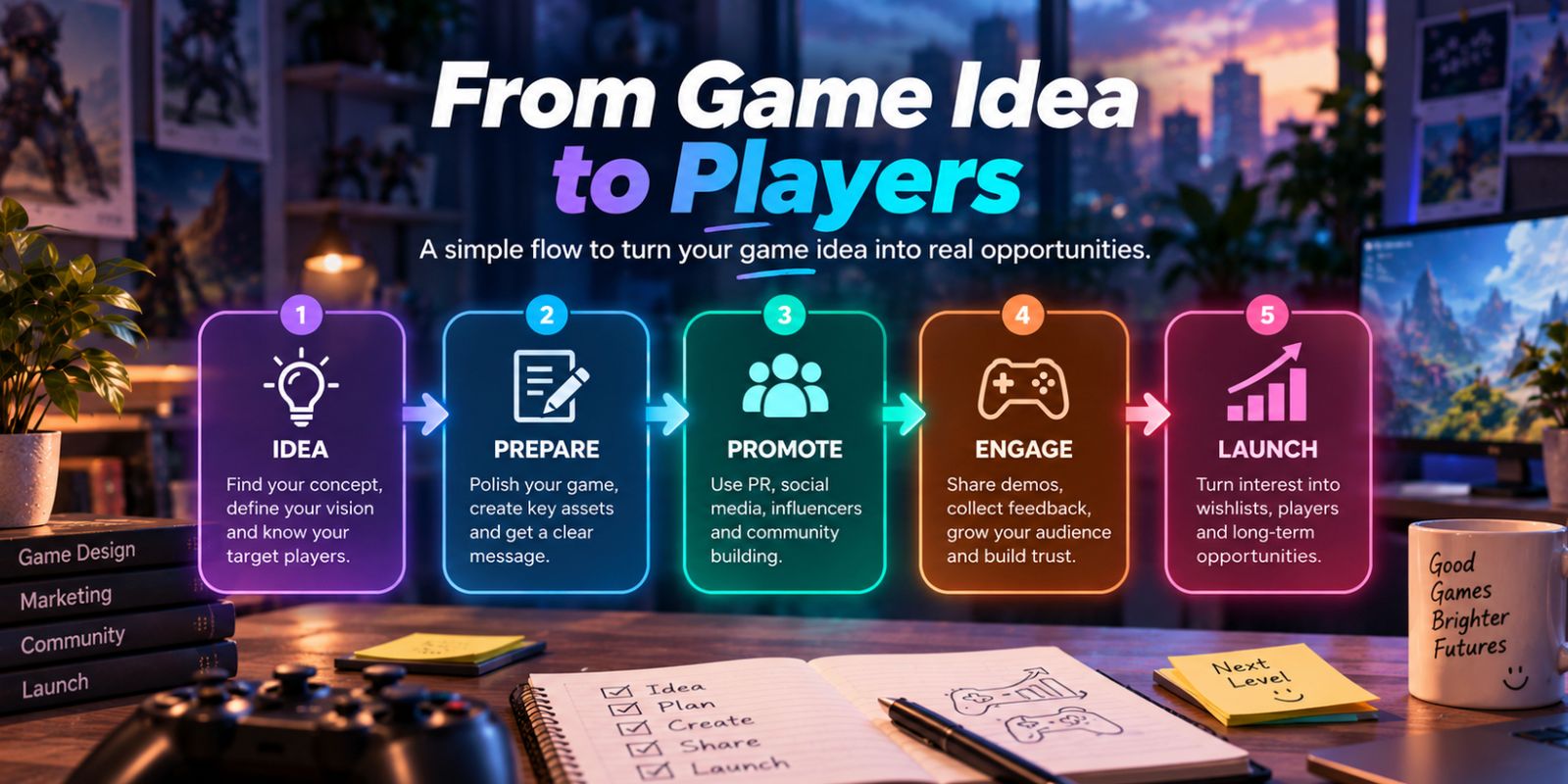 From Game Idea To Players