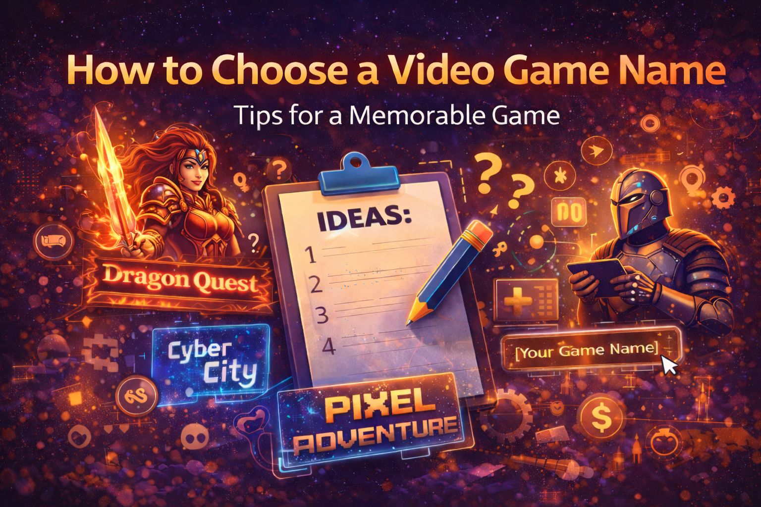 How to Choose a Video Game Name