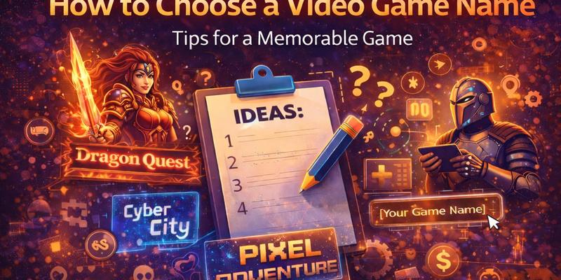 How to Choose a Video Game Name