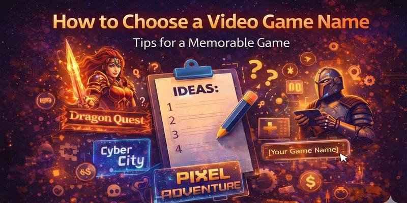 How to Choose a Video Game Name