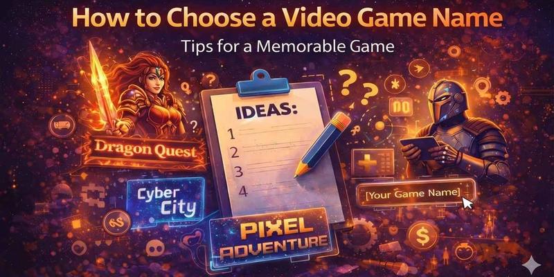 How to Choose a Video Game Name