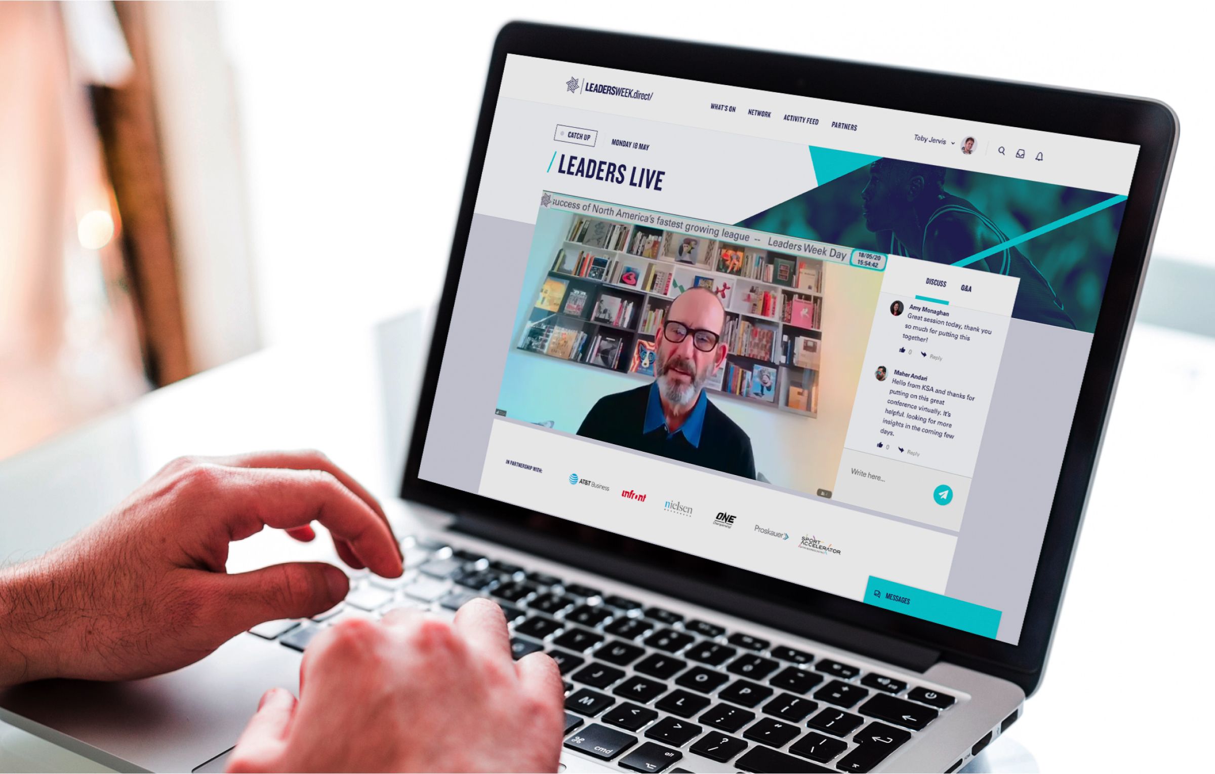 Leaders Week Direct Platform on a Phone