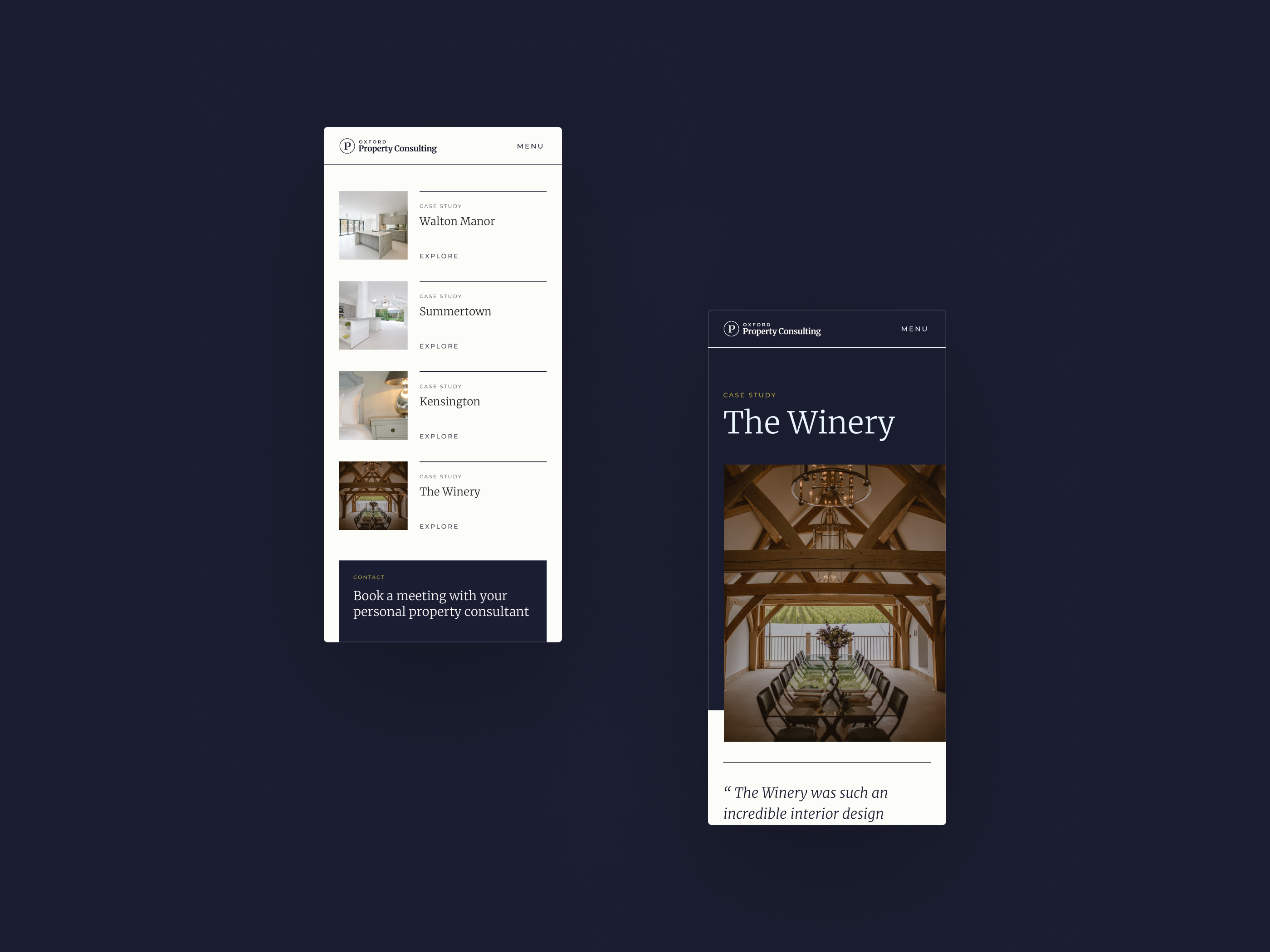 Oxford Property Consulting Case Study Mobile evensix