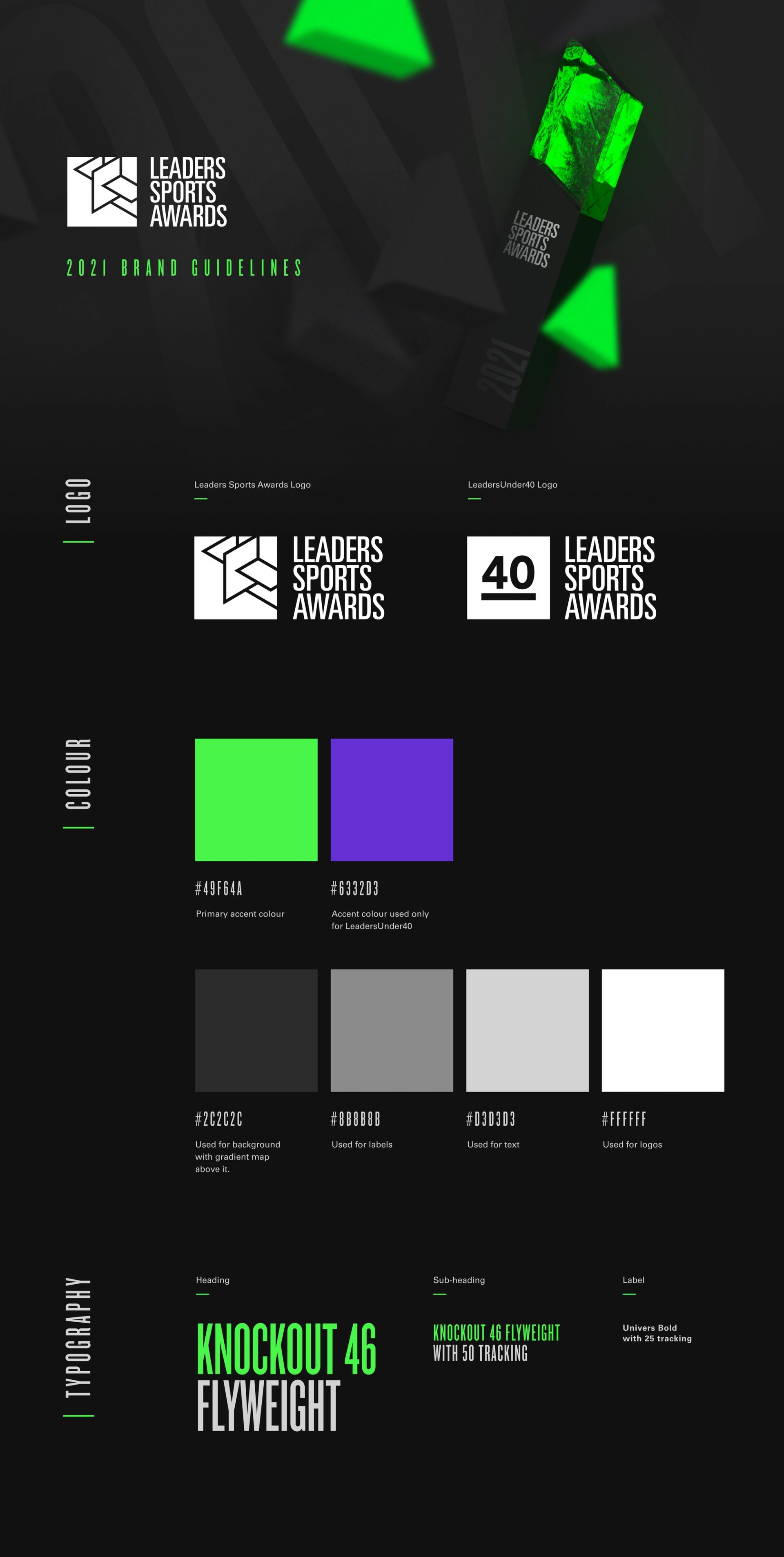 Leaders Sports Awards 2021 design guidelines