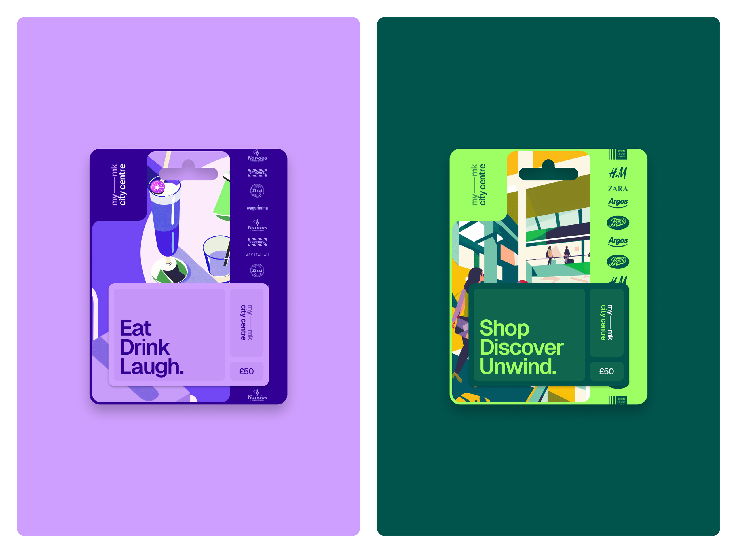 My-MK City Centre Brand Gift Card Side-by-Side