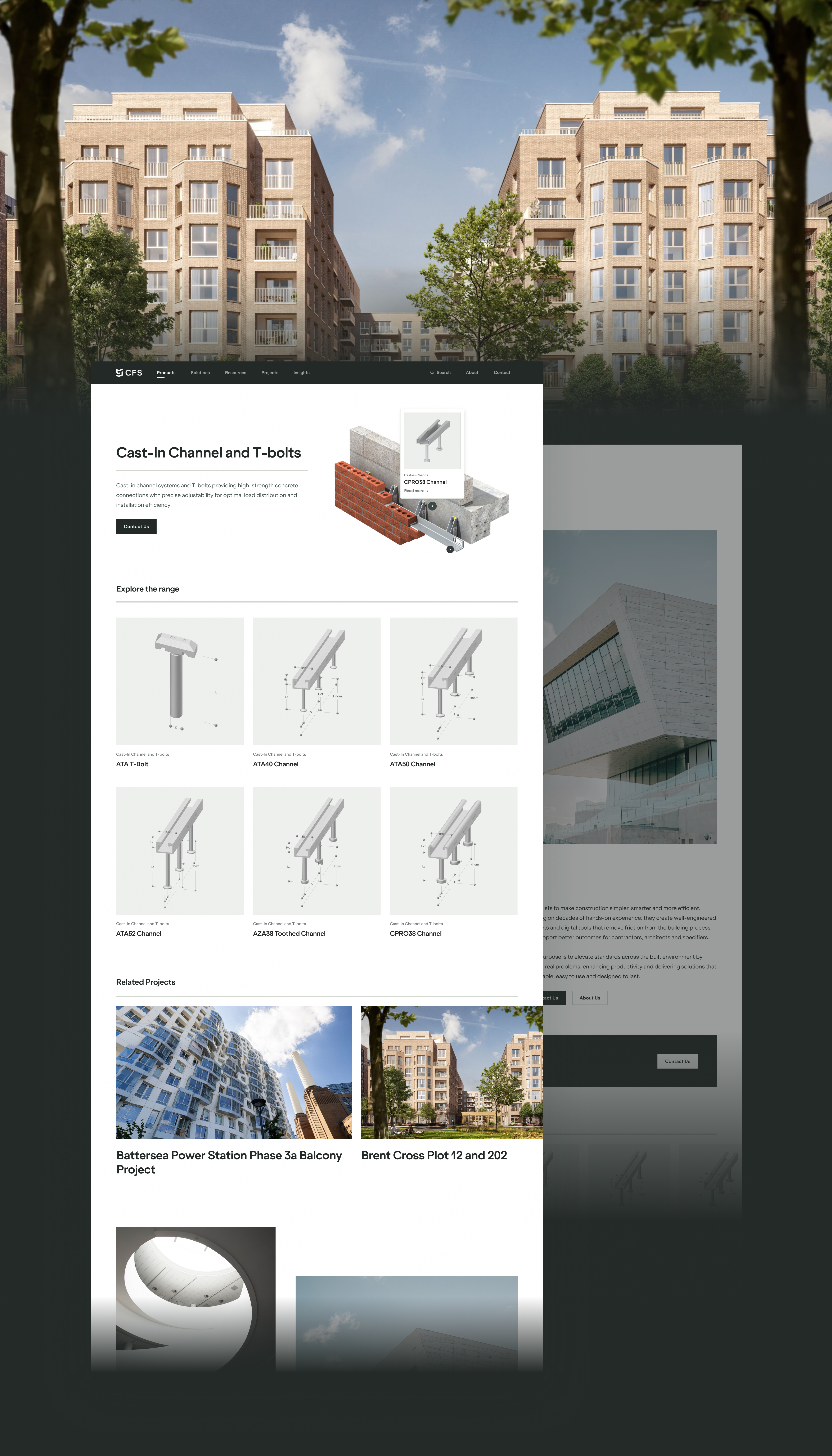 CFS Product Category Page Desktop Design