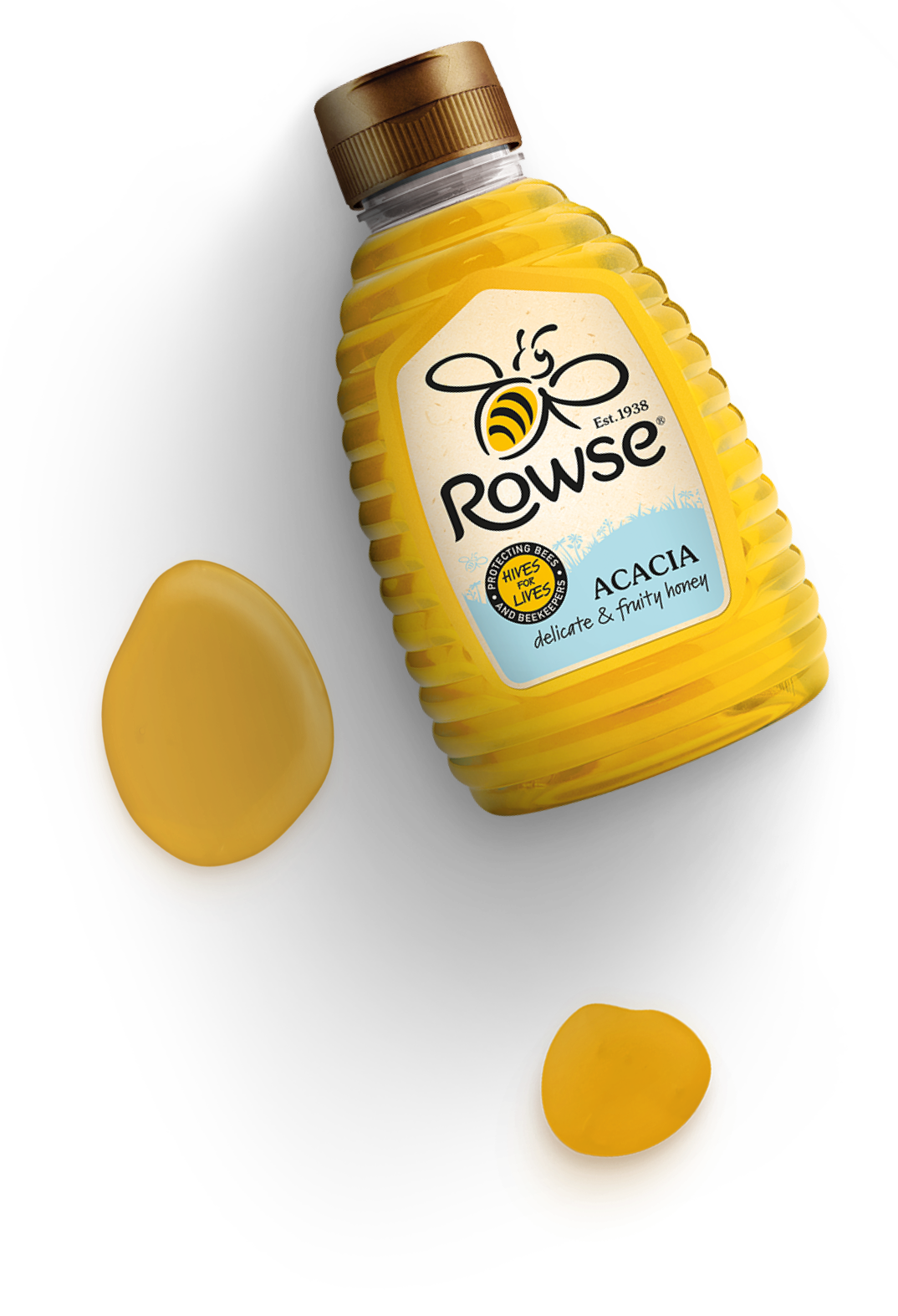 Rowse bottle of Acacia honey