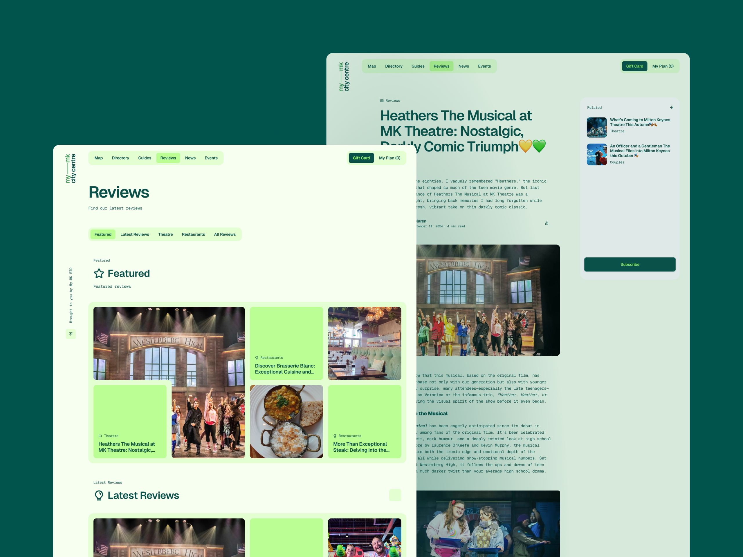 My-MK City Centre Website Reviews Page