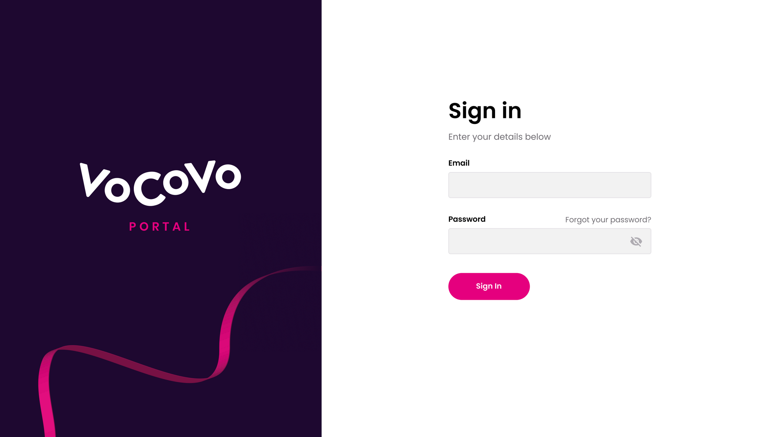 VoCoVo Portal Login