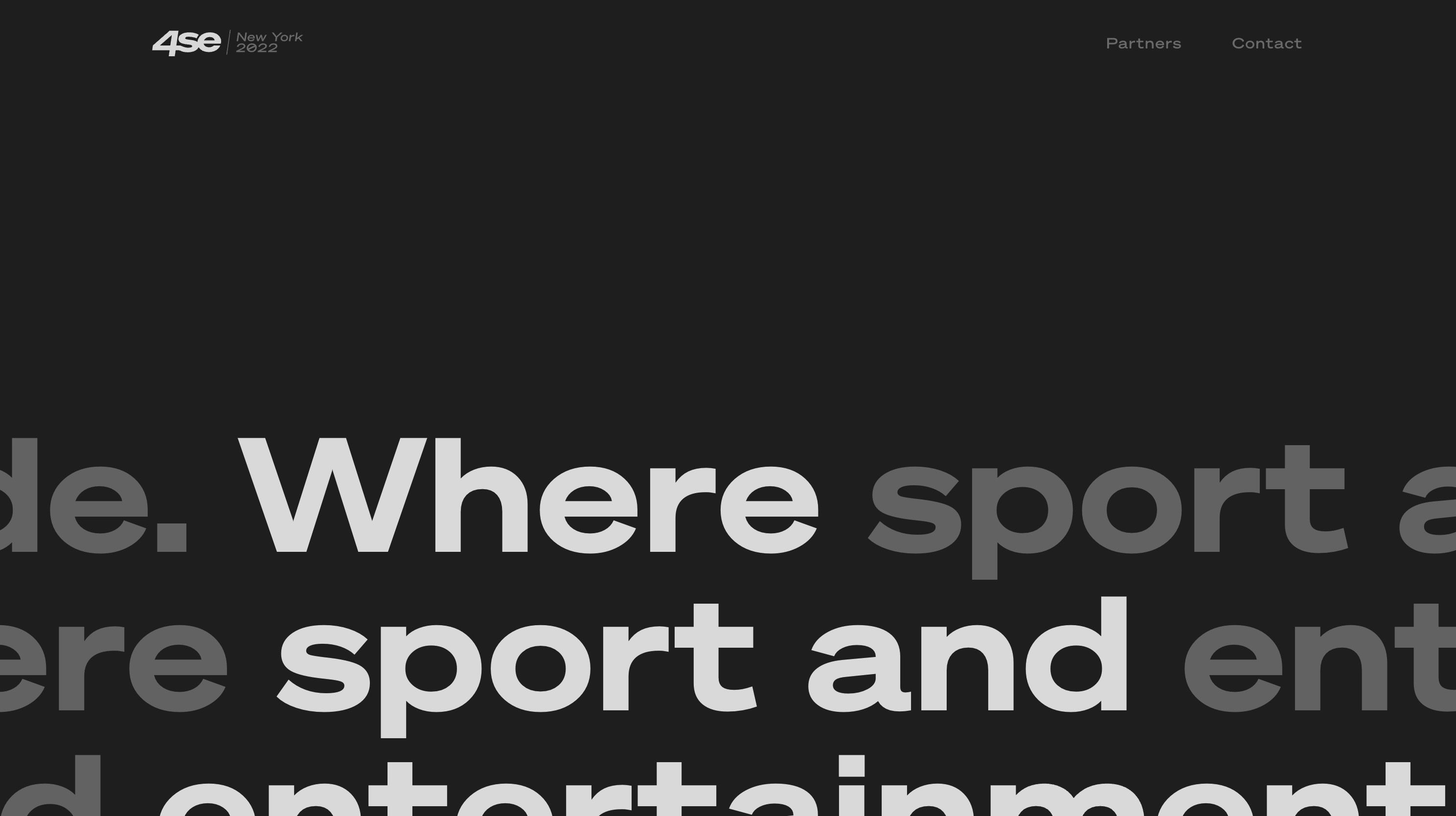 4SE website on a desktop scrolling through