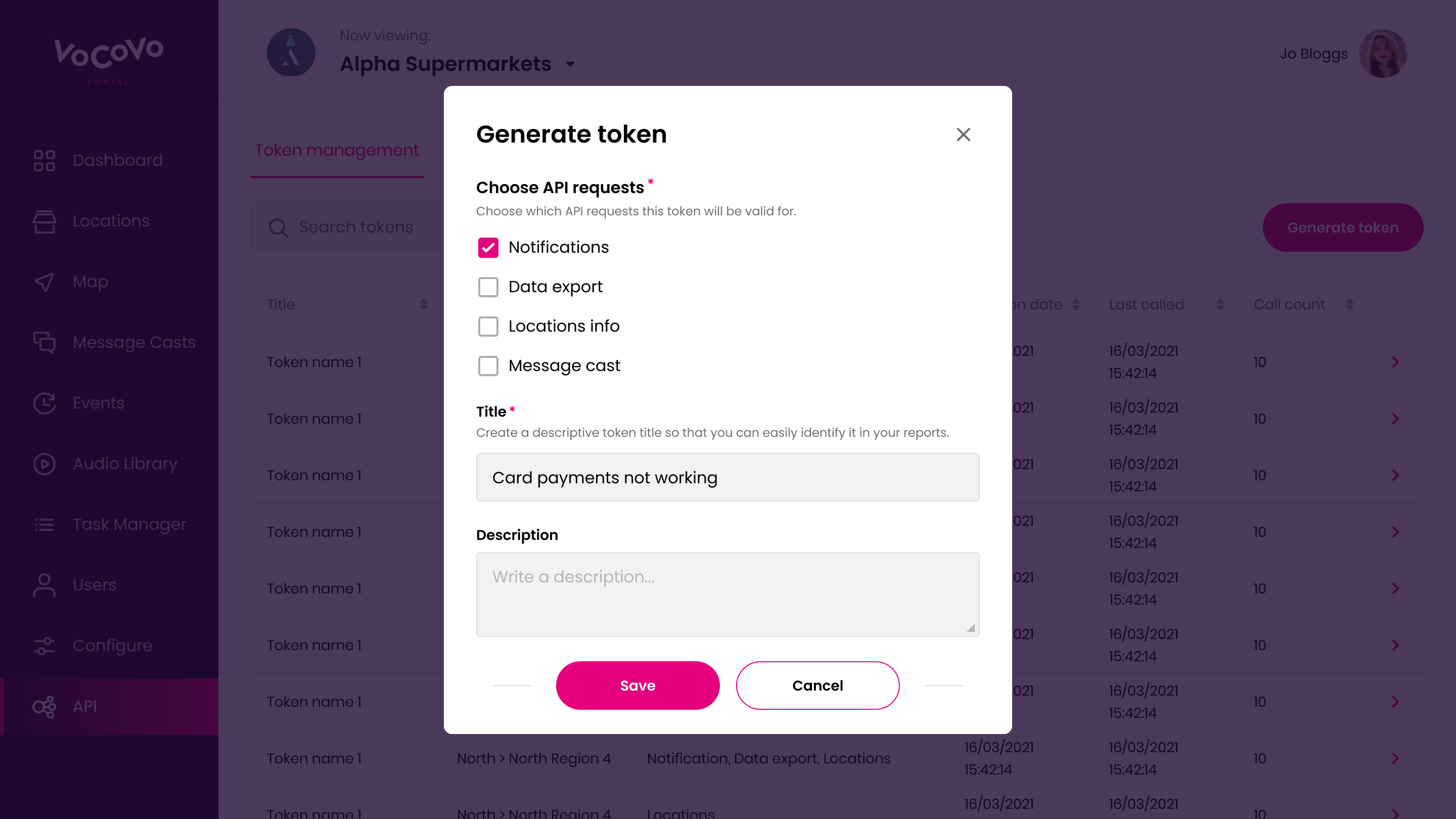 VoCoVo Portal Tokens