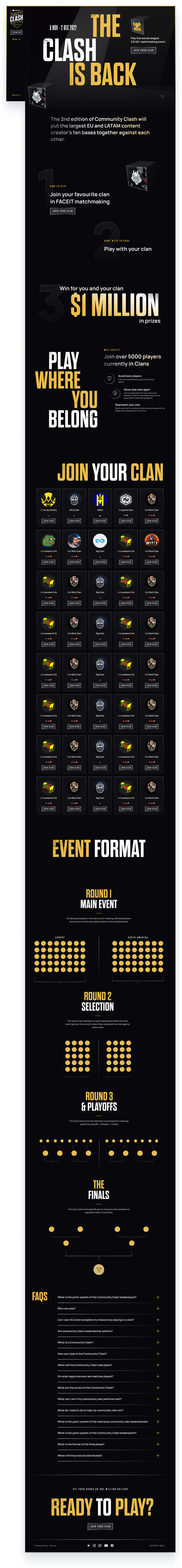 FaceIt WhiteBit Community Clash Desktop Website Full Site