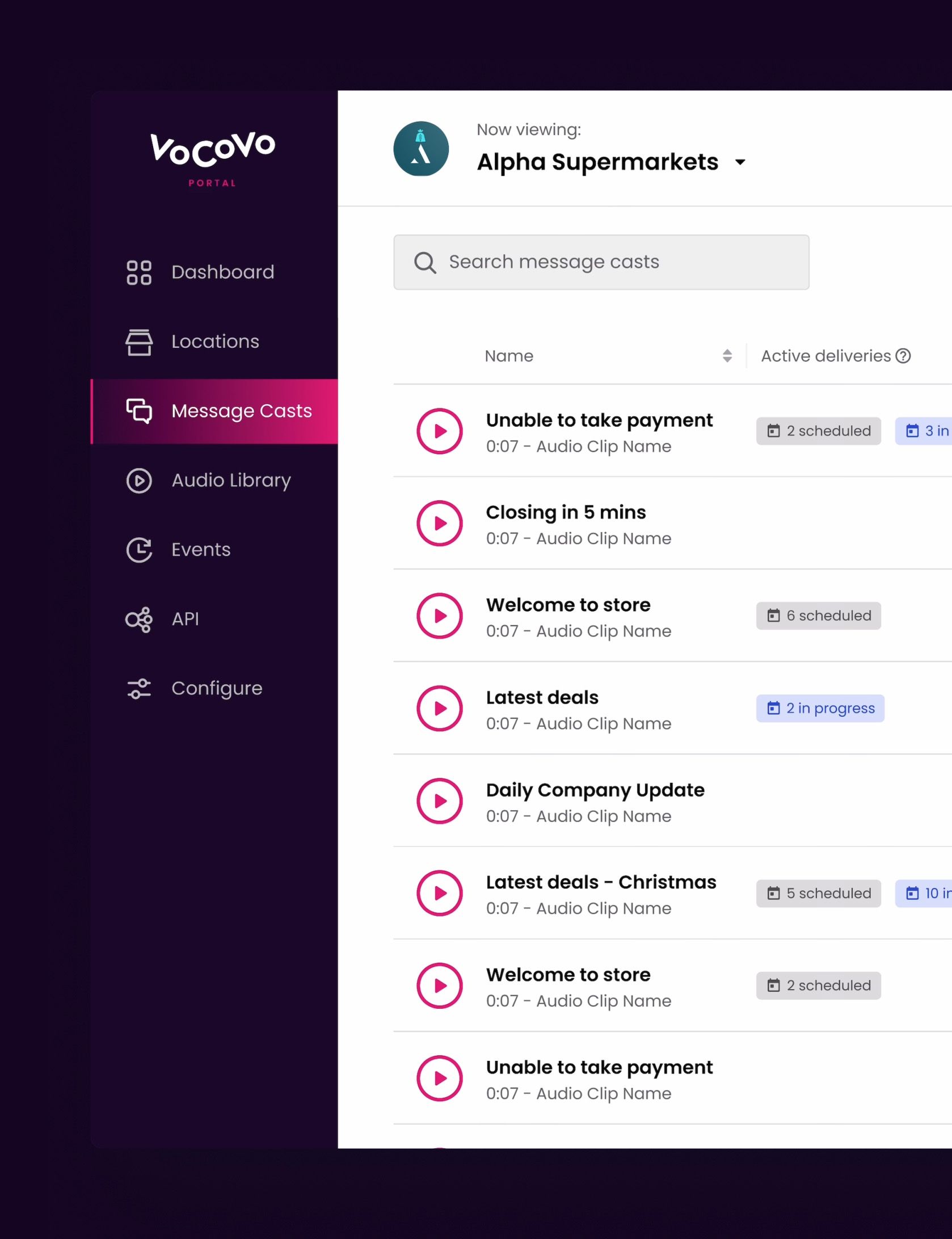 VoCoVo Portal Clickthrough