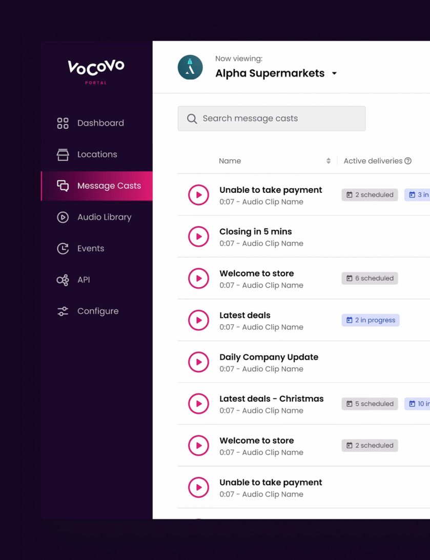 VoCoVo Portal Clickthrough