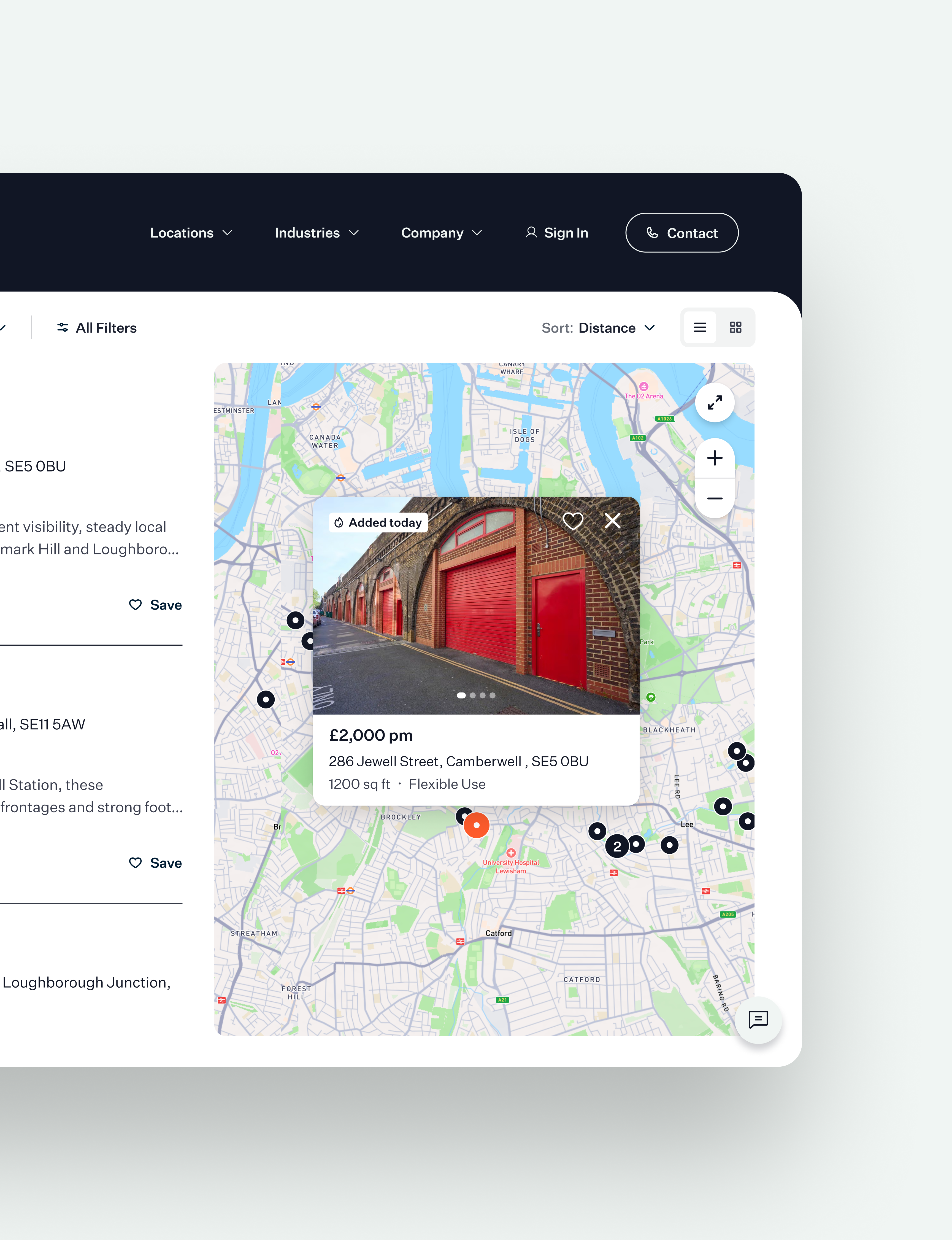 The Arch Company Map Search Results