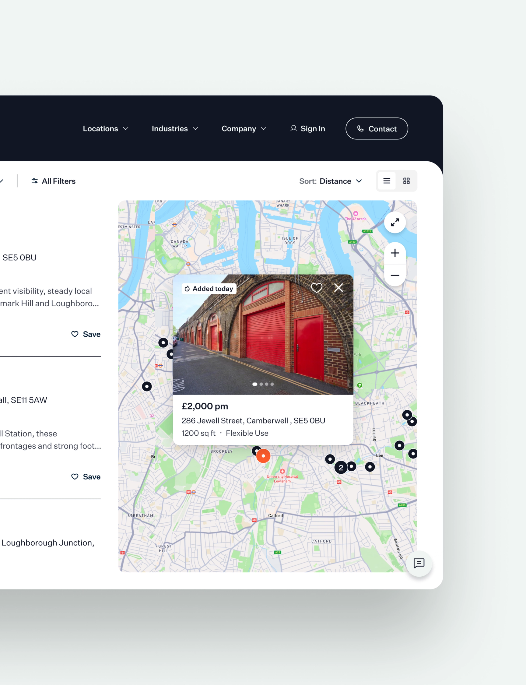The Arch Company Map Search Results