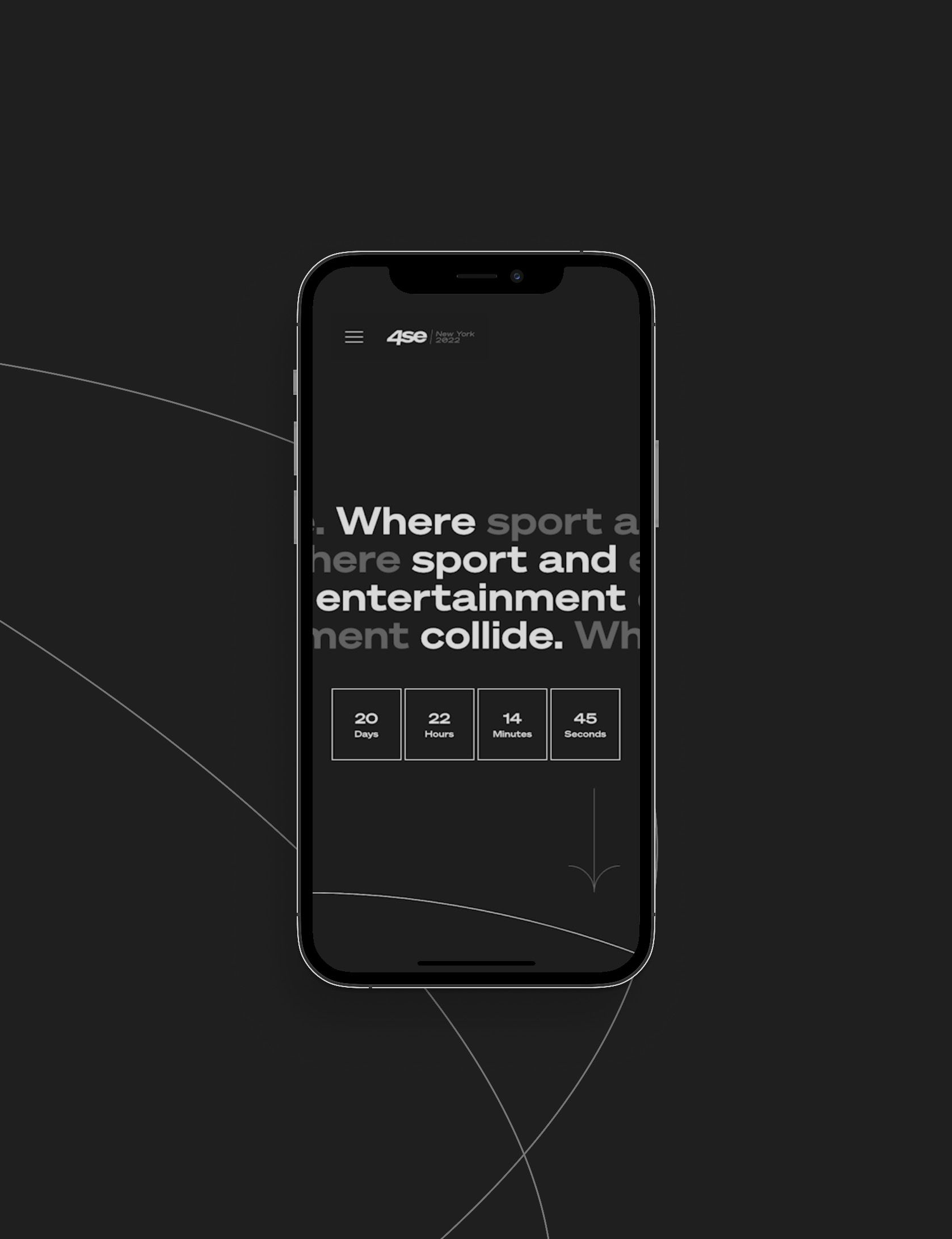 4SE website on a mobile scrolling through