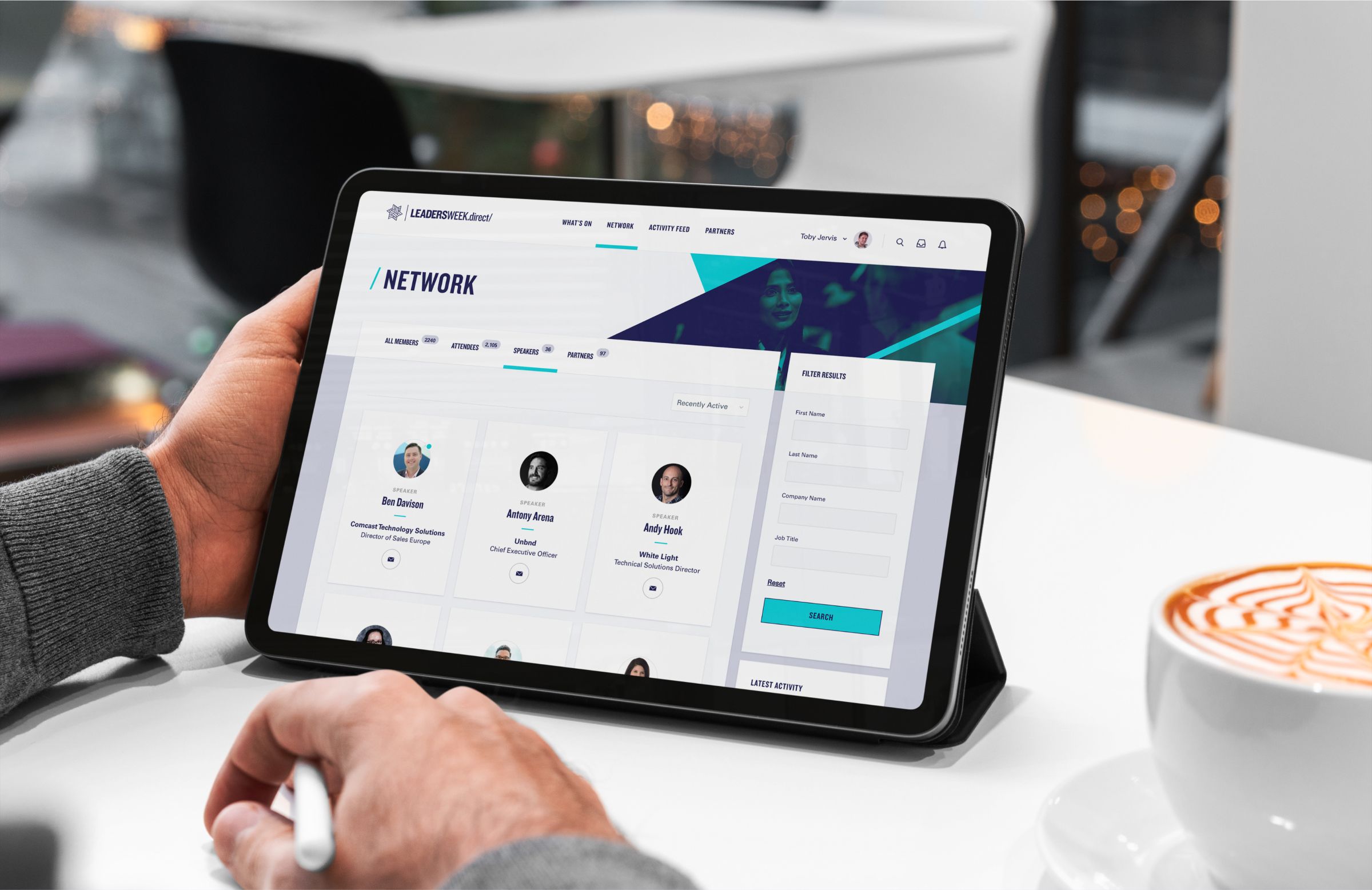 Leaders Week Direct Platform on a Phone