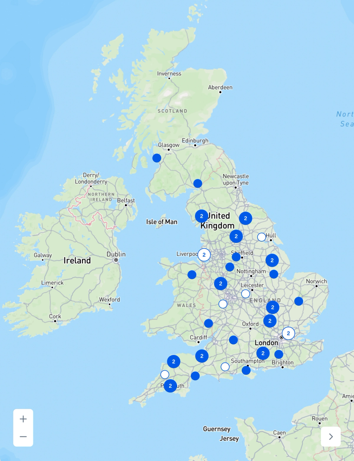 Map of the Kensa Case Studies