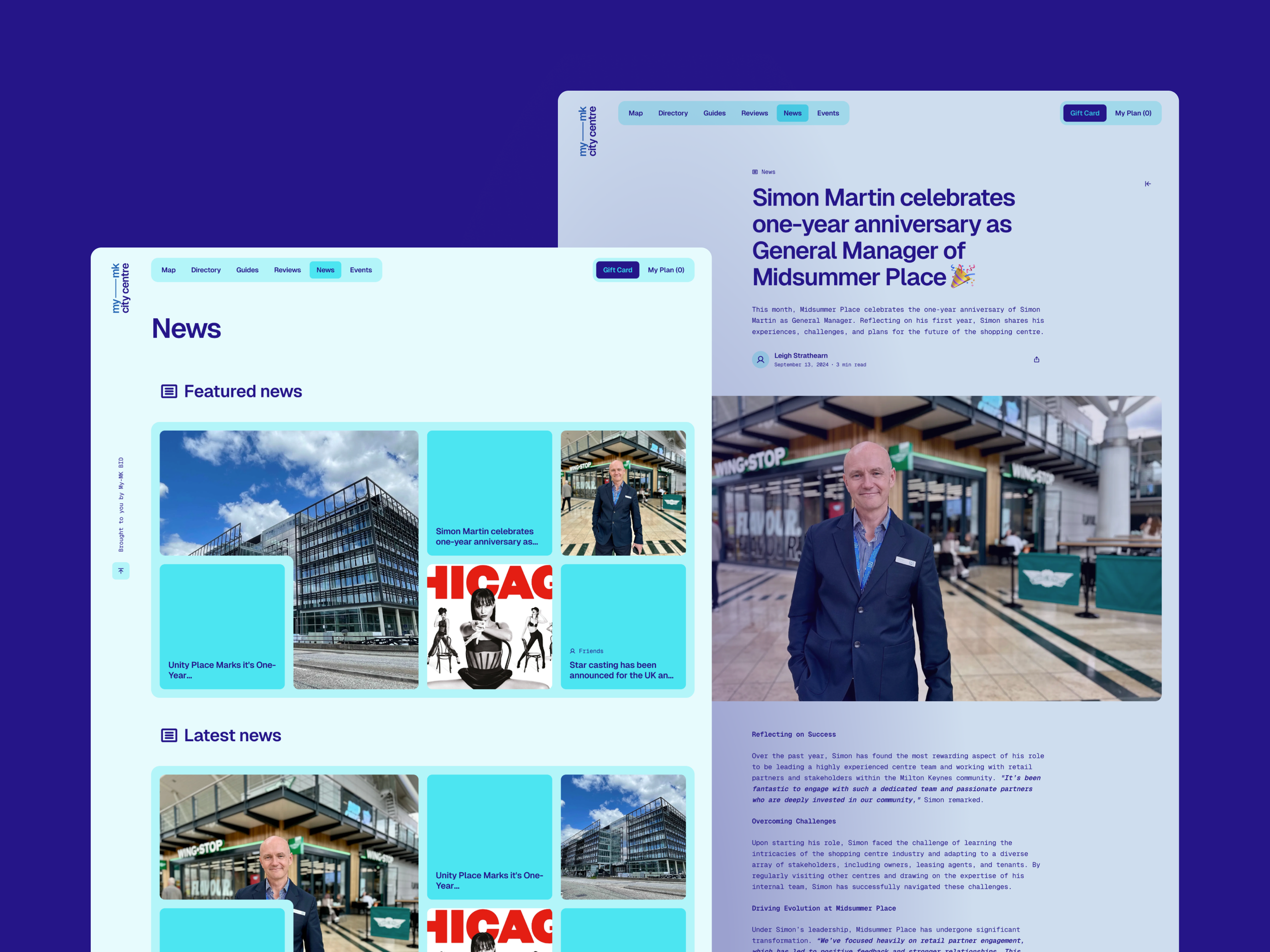 My-MK City Centre Website News Page