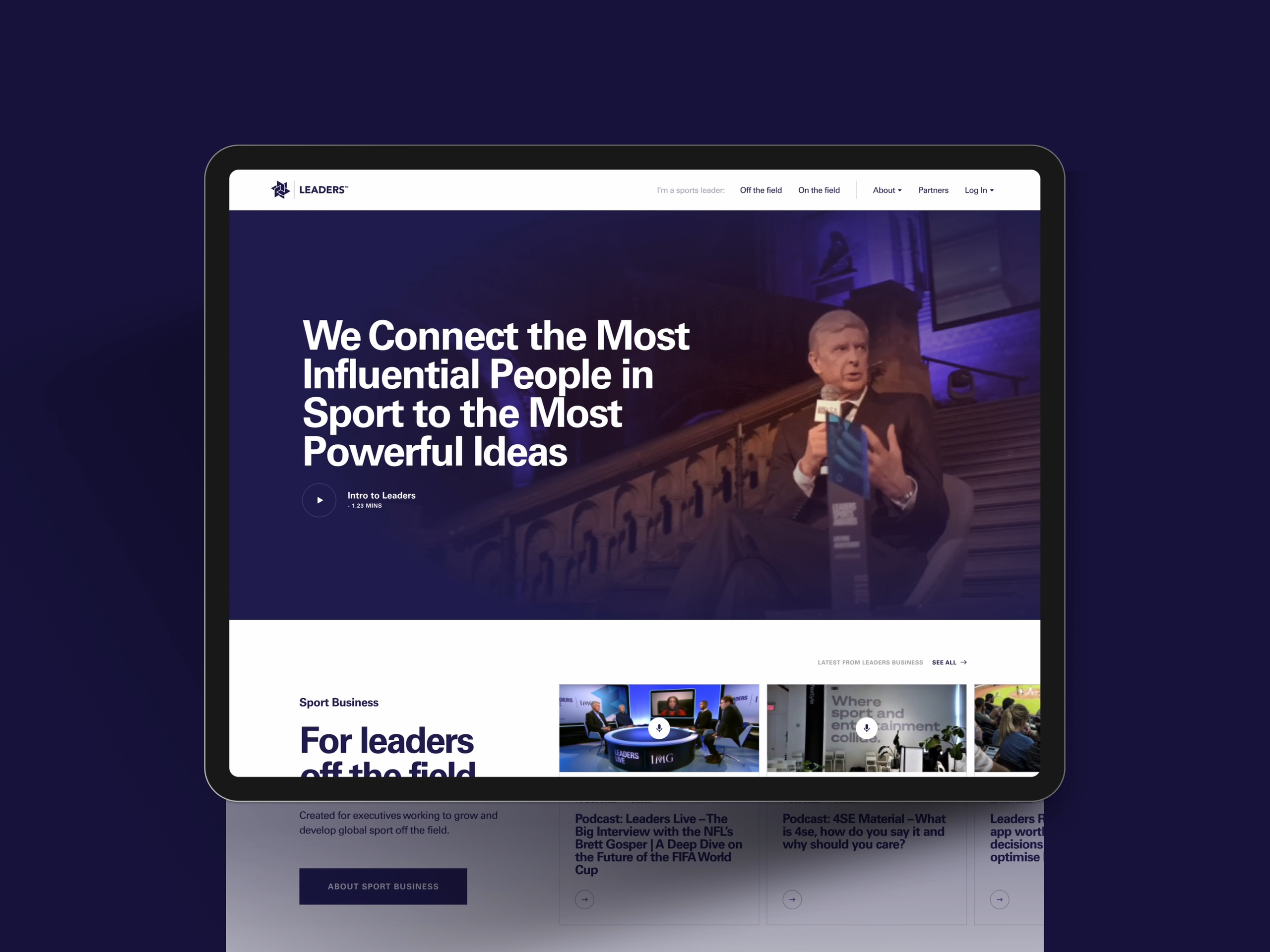 Leaders Website Homepage Video