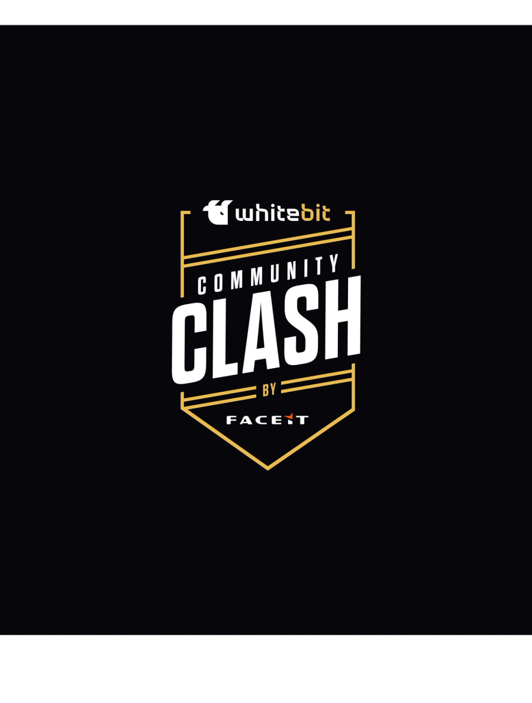 FaceIt WhiteBit Community Clash Logo