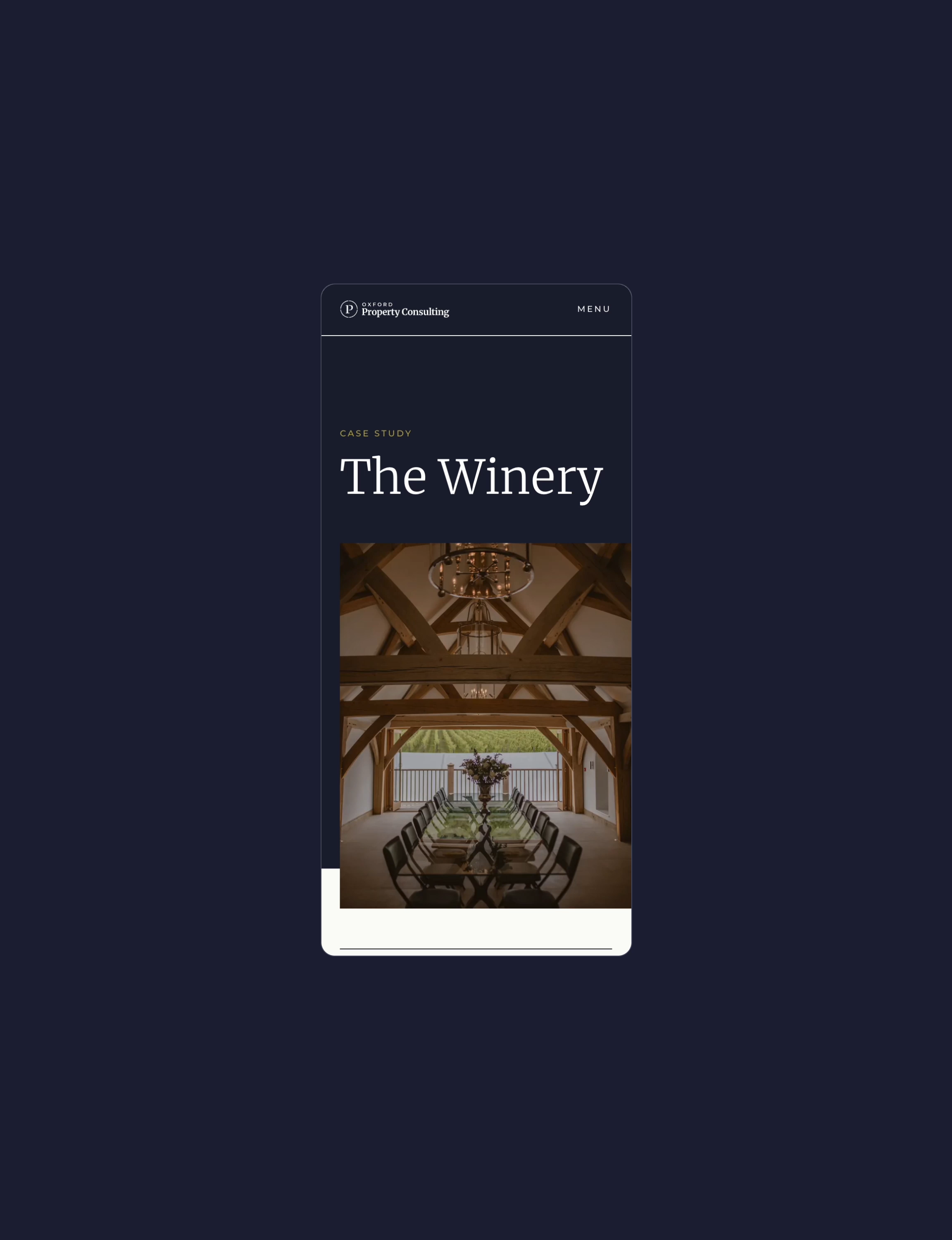 Oxford Property Consulting Case Study Mobile Scroll Through