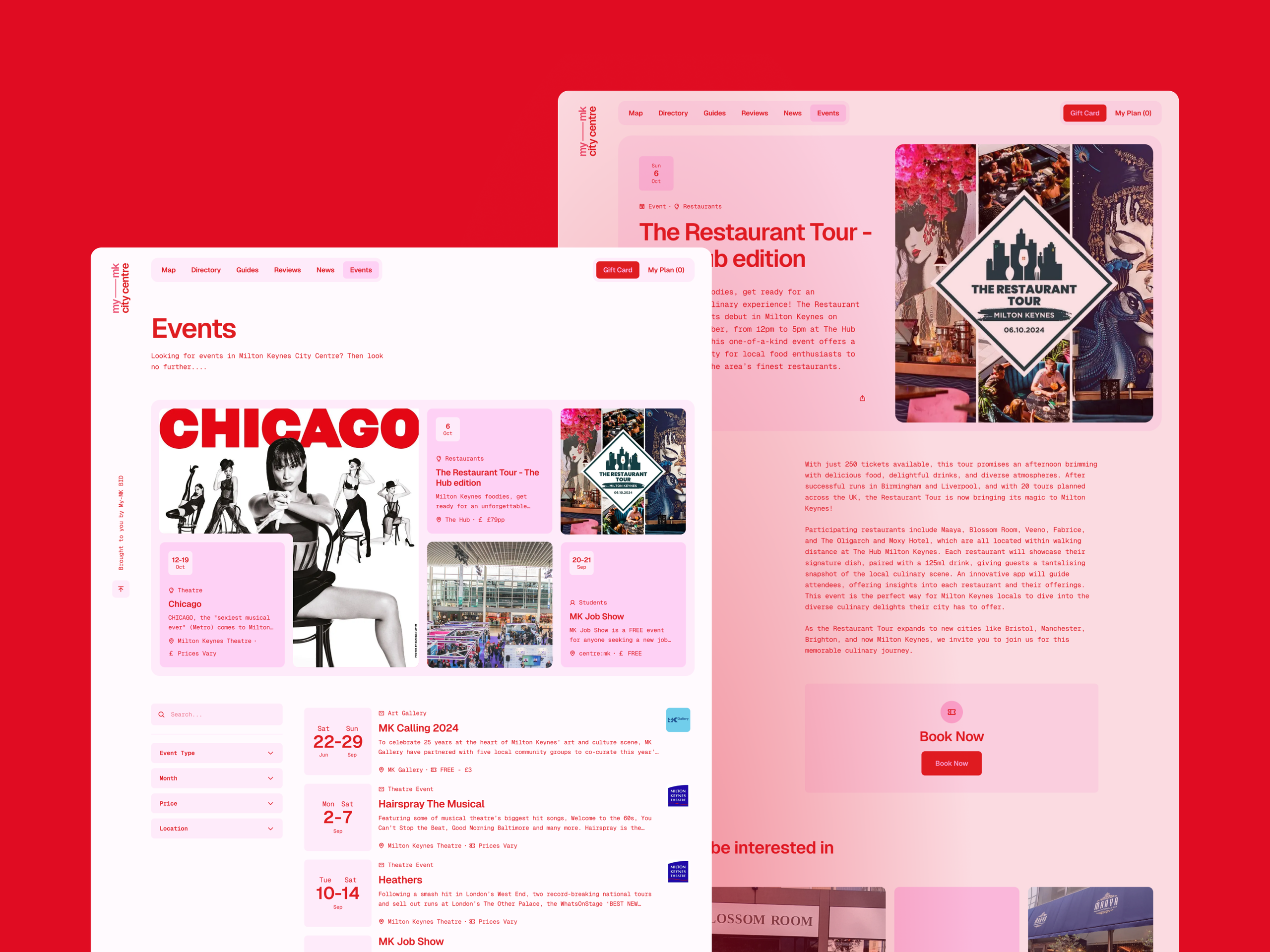 My-MK City Centre Website Events Page