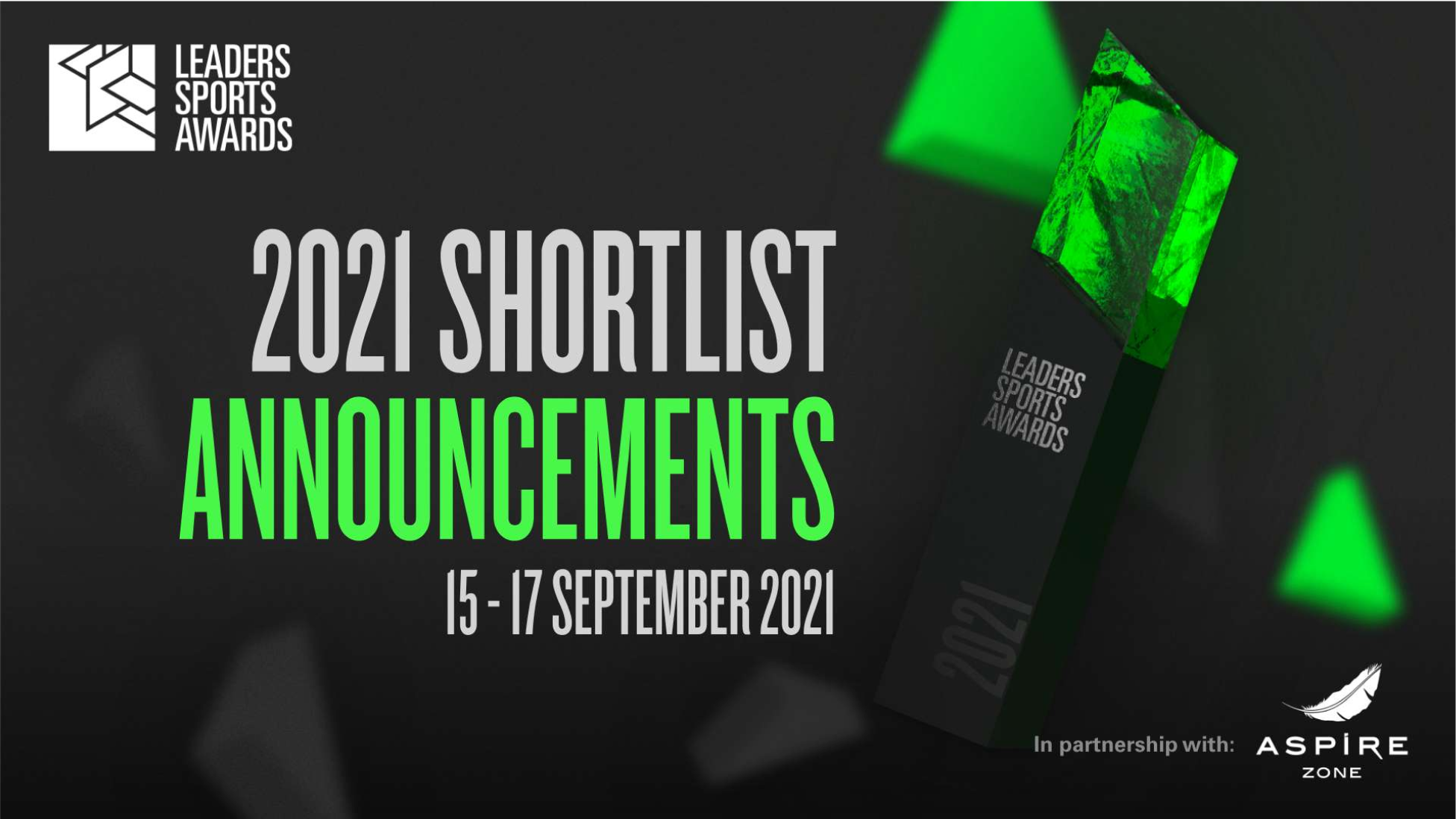 Leaders Sports Awards 2021 Creative for Shortlist Announcement