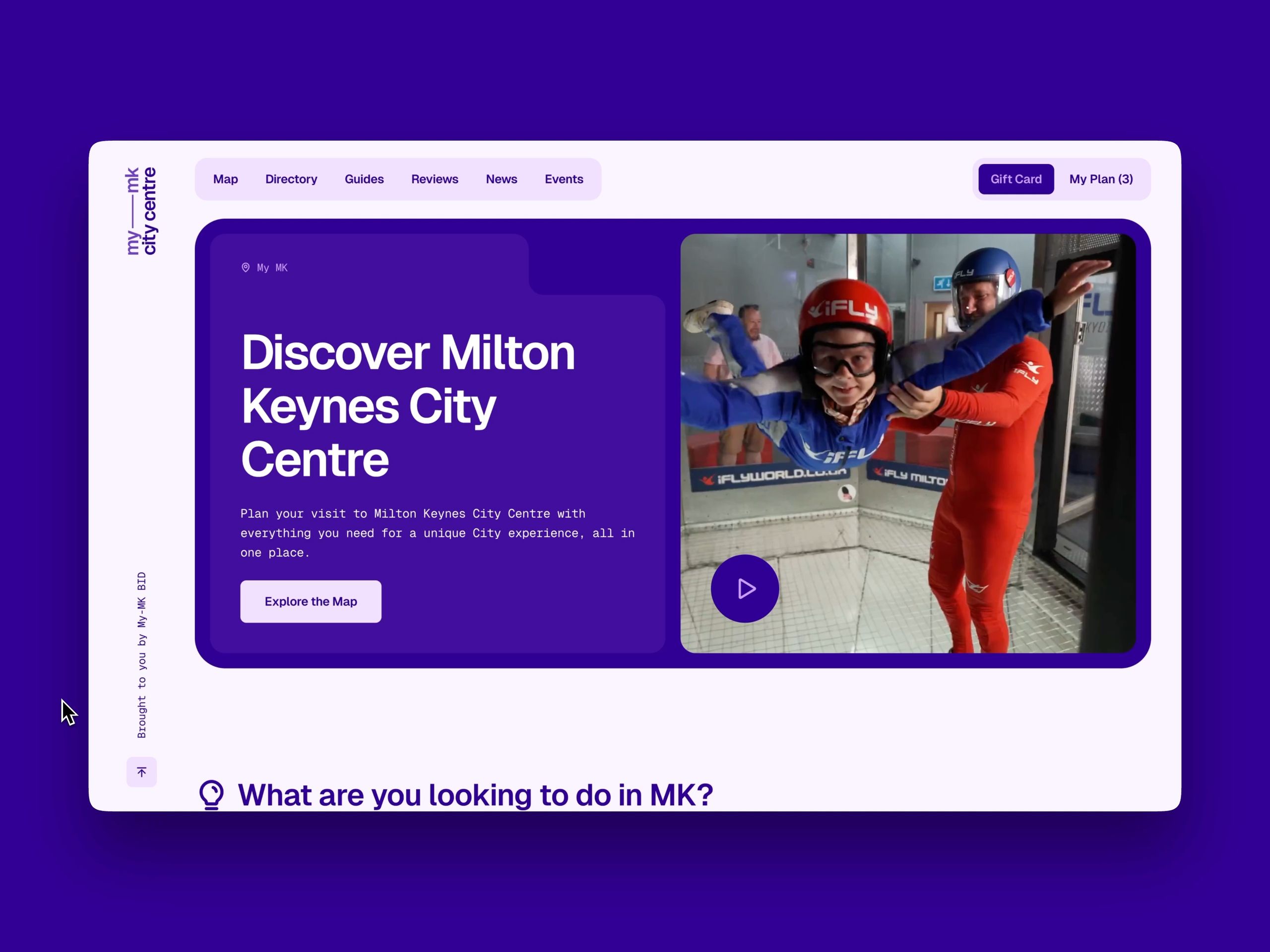 My-MK City Centre Website Homepage Video