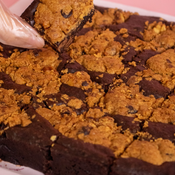 Fudgy Brownies Brookie Brownies 10x10