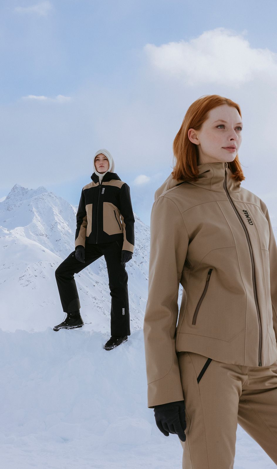 Donne con tuta da neve