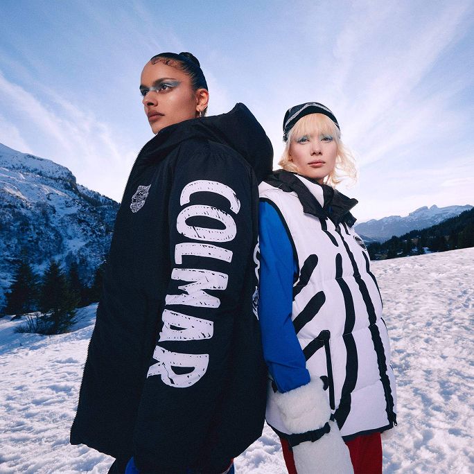 Couple of women in the snow