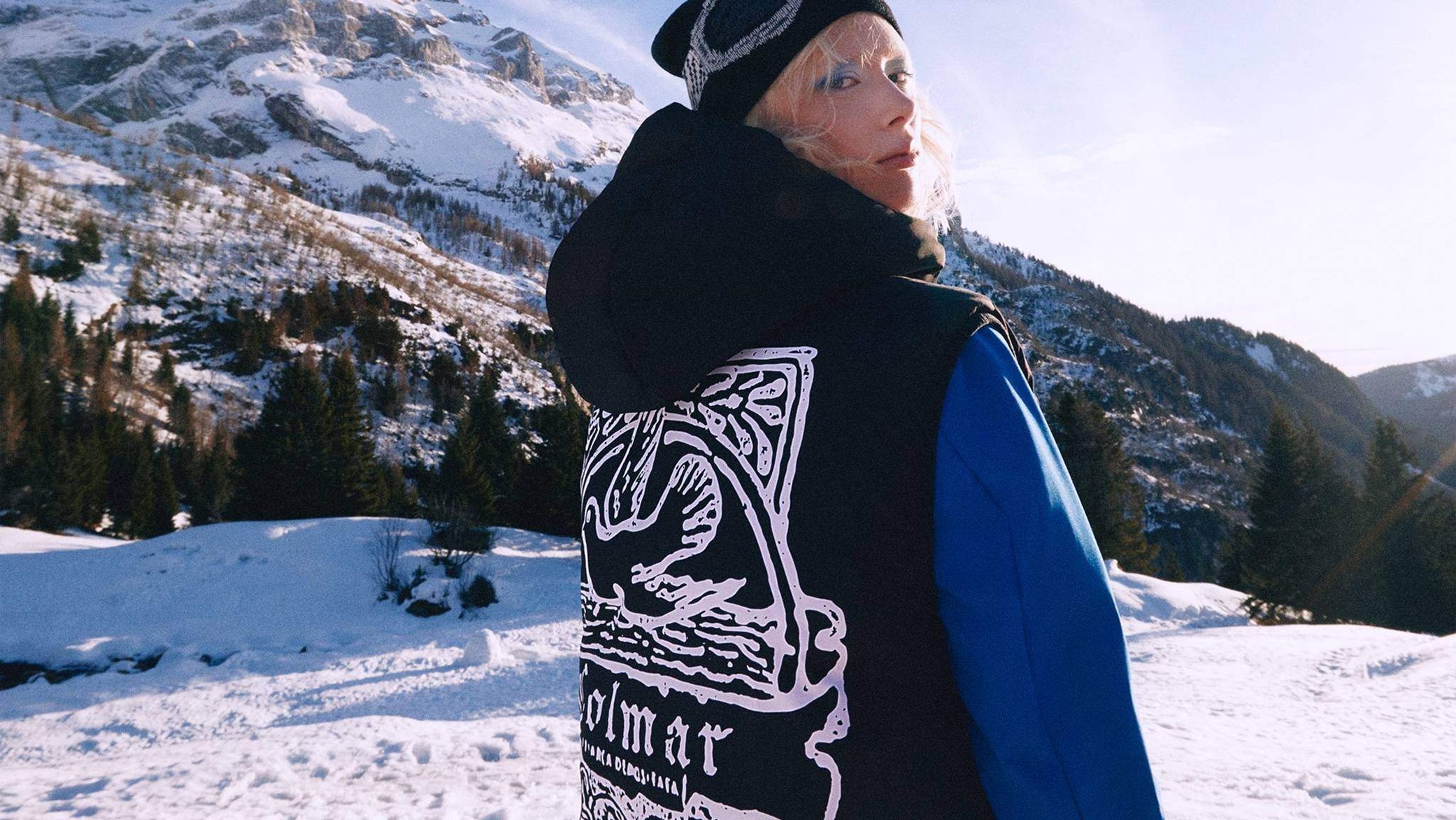 Woman in the mountains