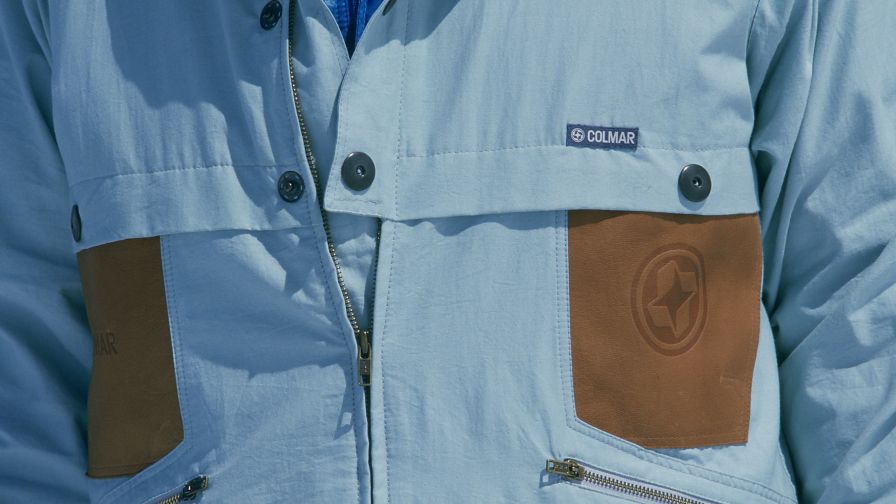 blue jacket detail