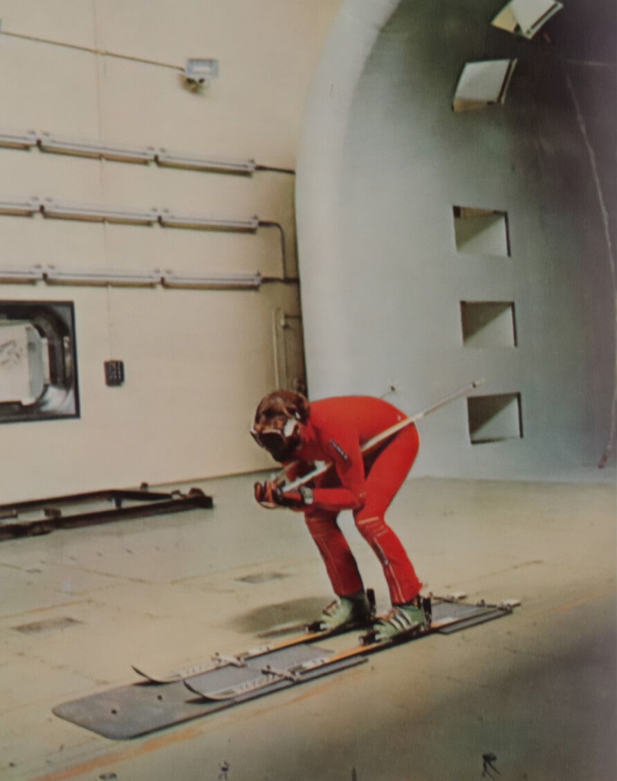 indoor man with ski suit