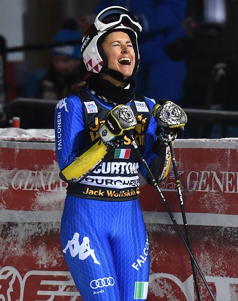 Irene Curtoni Felice fine gara